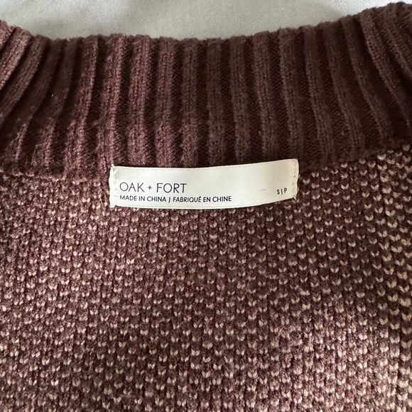 Oak + Fort oversized plaid cardigan - Picture 2 of 6